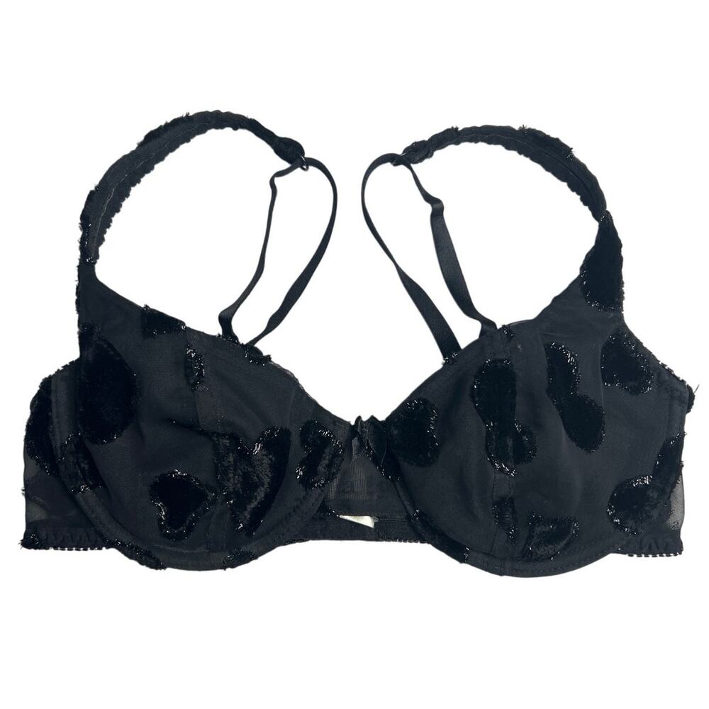 Biatta Black 34C Push Up Bra Adjustable Straps